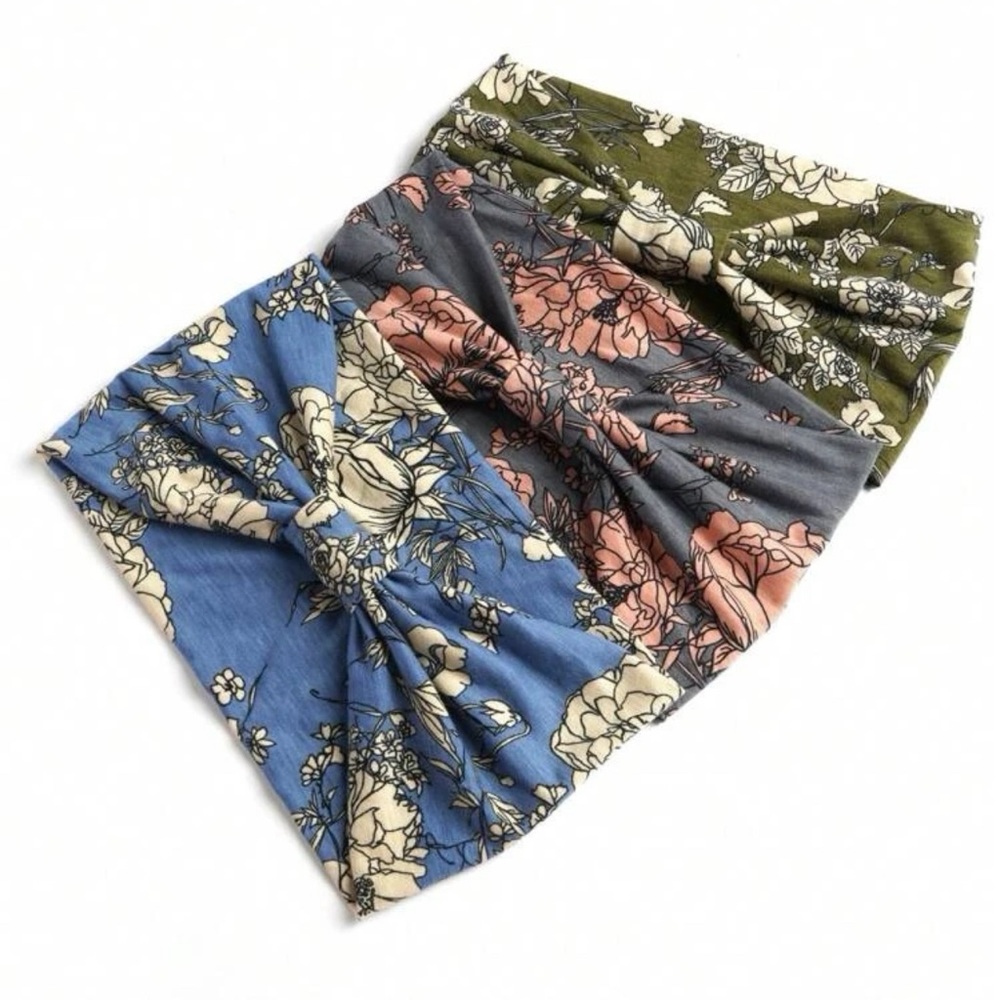 Women Floral Print Casual Hair Band, For Decoration - Picture 4 of 5